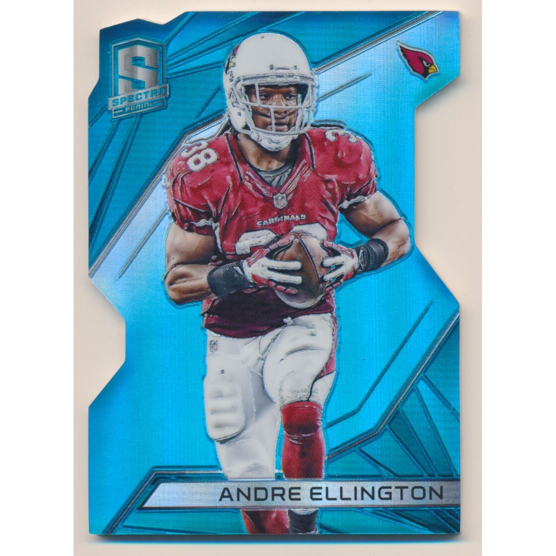 2015 Panini Spectra Neon Blue Die Cut #7 Andre Ellington