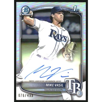 2025 Bowman Chrome Prospect Autographs Refractors #CPAMV Mike Vasil