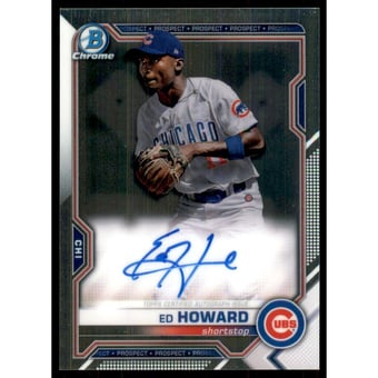 2021 Bowman Chrome Prospect Autographs #CPAEHO Ed Howard