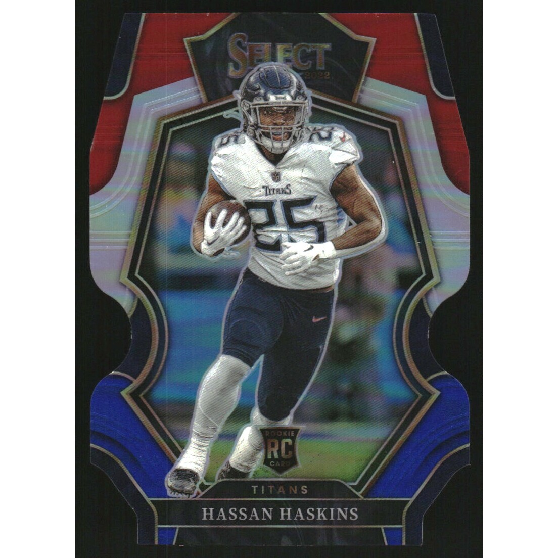 2022 Select Prizm Red and Blue Die Cut #196 Hassan Haskins