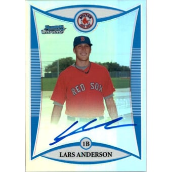 2008 Bowman Chrome Prospects Refractors #BCP249 Lars Anderson AU