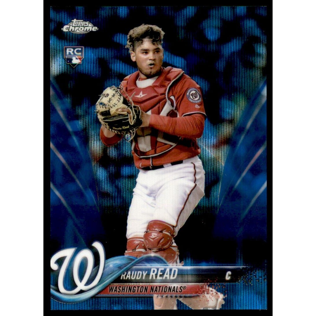 2018 Topps Chrome Blue Wave Refractors #120 Raudy Read. rookie card picture