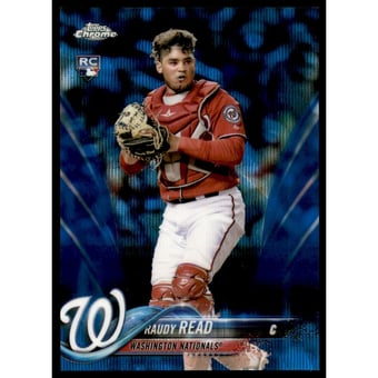 2018 Topps Chrome Blue Wave Refractors #120 Raudy Read