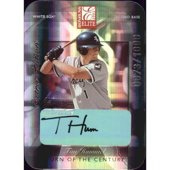2002 Donruss Elite Turn of the Century Autographs #262 Tim Hummel/100*