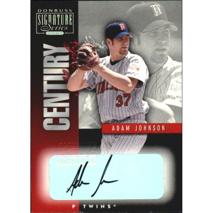 2001 Donruss Signature Century Marks #24 Adam Johnson/130. rookie card picture