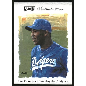 2003 Playoff Portraits Materials Silver #102 Joe Thurston Bat/25