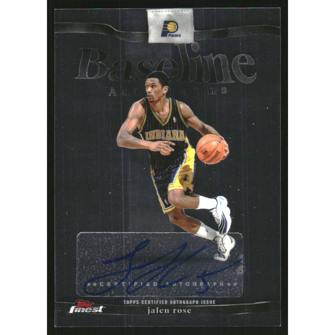 2025-26 Finest Baseline Autographs #BAJE Jalen Rose