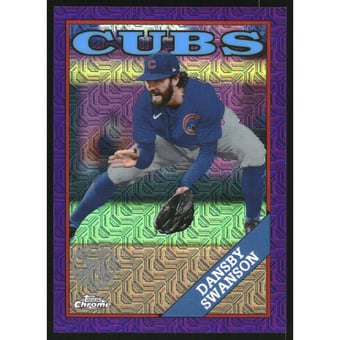 2023 Topps '88 Topps Silver Pack Chrome Series 2 Purple Refractors #2T88C96 Dansby Swanson
