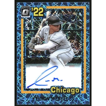 2022 Donruss Optic Retro '81 Signatures Carolina Blue Velocity #21 Yermin Mercedes/50