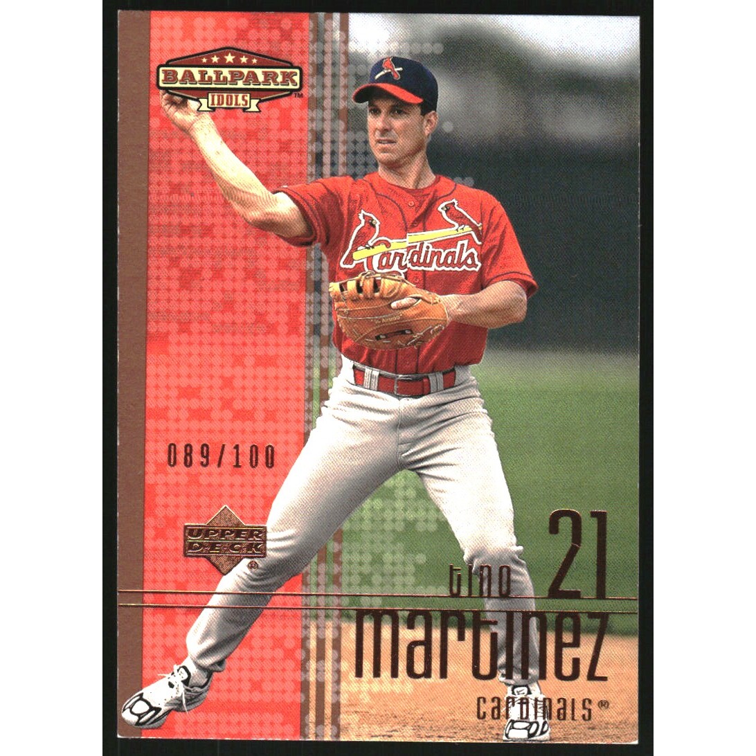 2002 Upper Deck Ballpark Idols Bronze #117 Tino Martinez. rookie card picture