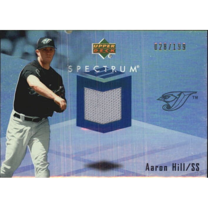 2007 Upper Deck Spectrum Swatches #AH Aaron Hill. rookie card picture