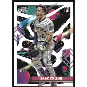 2025 Topps Cosmic Chrome White Hole Refractors #51 Isaac Collins