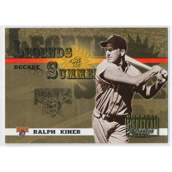2003 Donruss Signature Legends of Summer Decade #29 Ralph Kiner