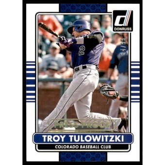 2015 Donruss Press Proofs Gold #81 Troy Tulowitzki