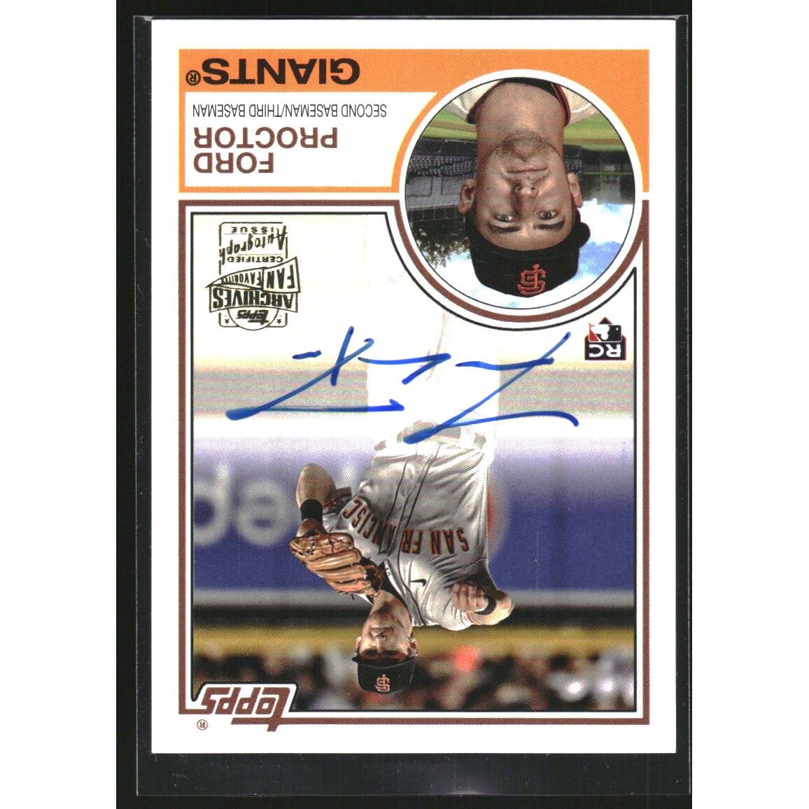 2023 Topps Archives '83 Fan Favorites Autographs #83FFFP Ford Proctor