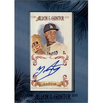 2015 Topps Allen and Ginter Framed Mini Autographs #AGAYGA Yimi Garcia