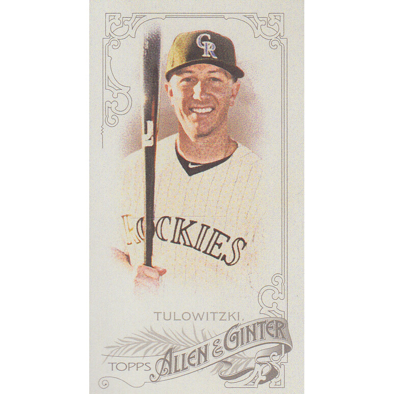 2015 Topps Allen and Ginter Mini No Card Number #109 Troy Tulowitzki