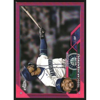 2023 Topps Chrome Magenta Refractors #63 Teoscar Hernandez