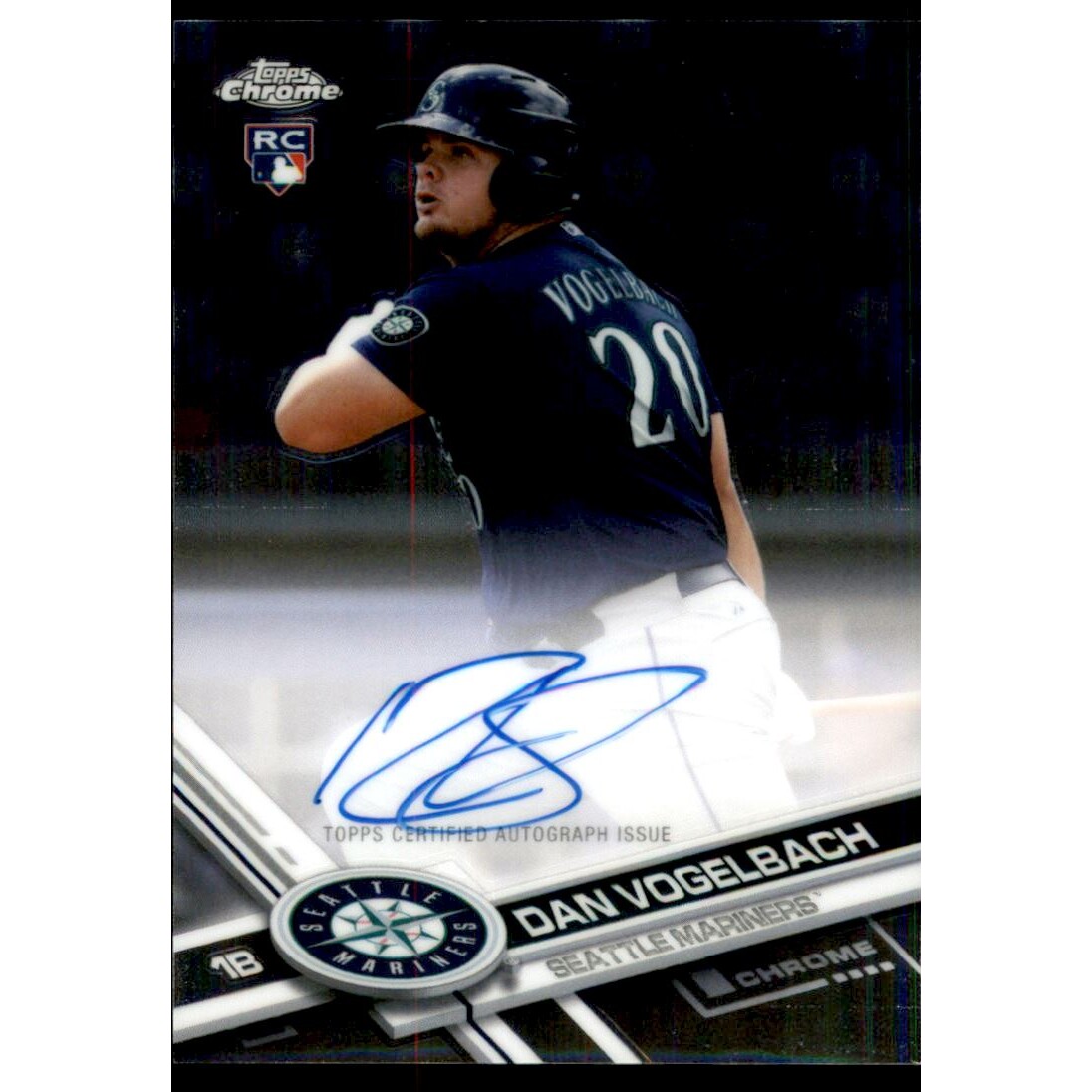 2017 Topps Chrome Rookie Autographs #RADV Dan Vogelbach. rookie card picture