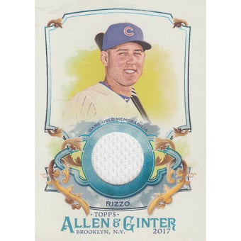 2017 Topps Allen and Ginter Relics #FSRAAR Anthony Rizzo A