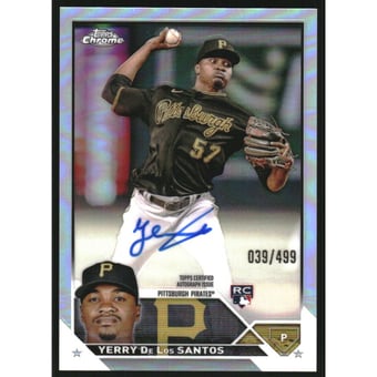 2023 Topps Chrome Update Rookie Autographs Refractors #RAYDS Yerry De Los Santos