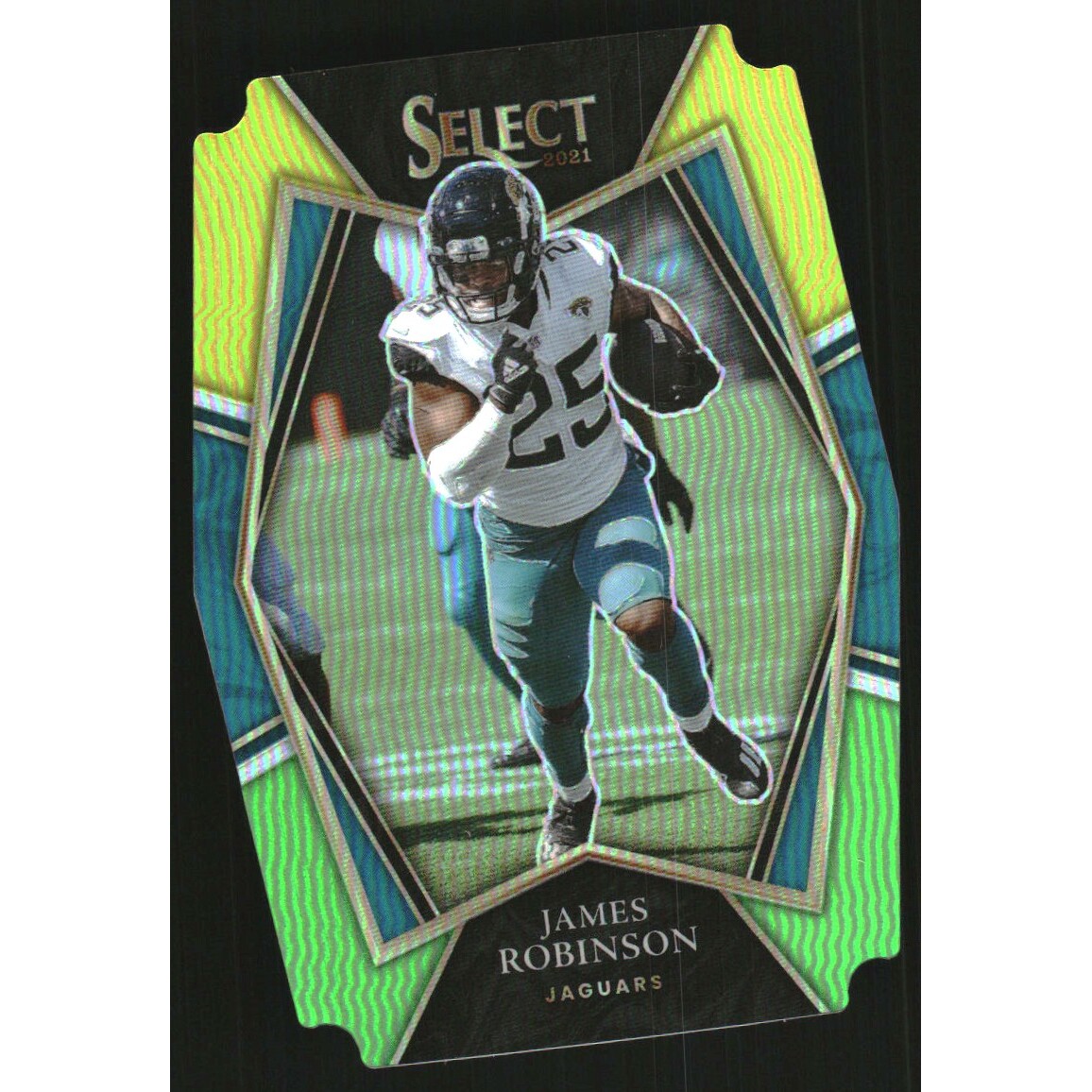 2021 Select Prizm Green and Yellow Die Cut #117 James Robinson