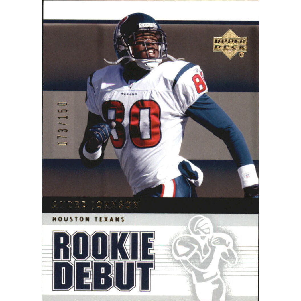 2005 Upper Deck Rookie Debut Gold 150 #39 Andre Johnson