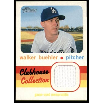 2020 Topps Heritage Clubhouse Collection Relics #CCRWB Walker Buehler