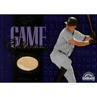 2002 Leaf Game Collection #THB Todd Helton Bat