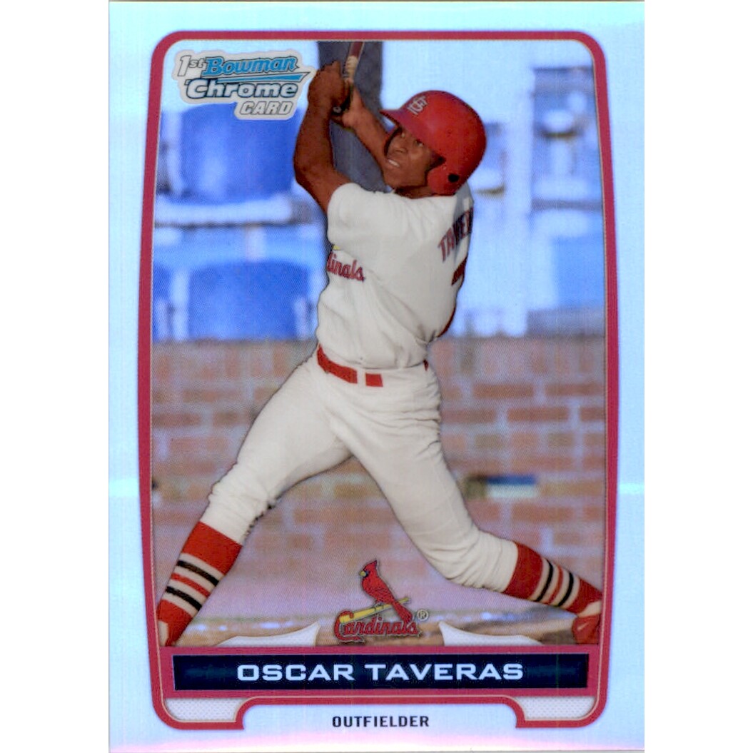 2012 Bowman Chrome Prospects Refractors #BCP102 Oscar Taveras. rookie card picture