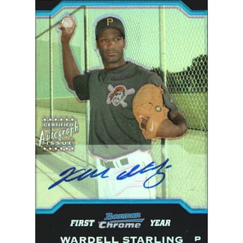 2004 Bowman Chrome Refractors #331 Wardell Starling AU