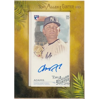 2019 Topps Allen and Ginter Framed Mini Autographs #MACA Chance Adams