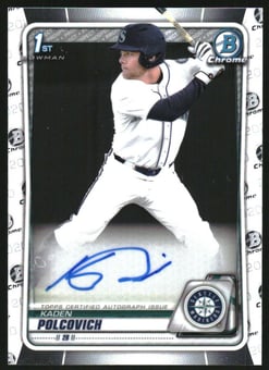 2020 Bowman Chrome Draft Autographs #CDARH Kaden Polcovich