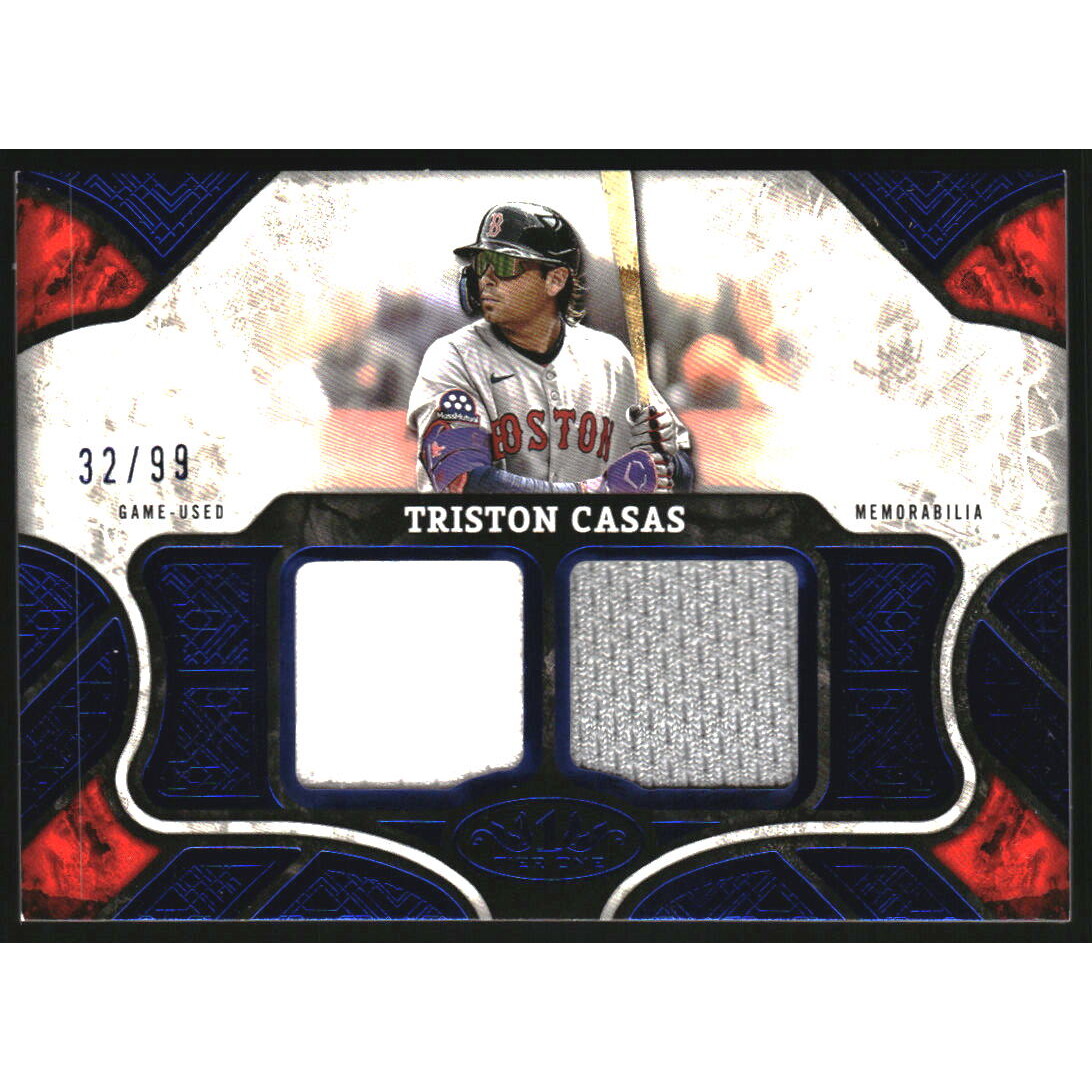 2025 Topps Tier One Relics Blue Dual Relics #T1RTC Triston Casas