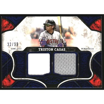 2025 Topps Tier One Relics Blue Dual Relics #T1RTC Triston Casas