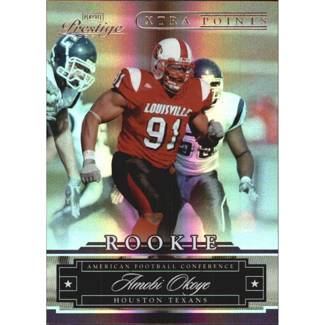 2007 Playoff Prestige Xtra Points Purple #187 Amobi Okoye