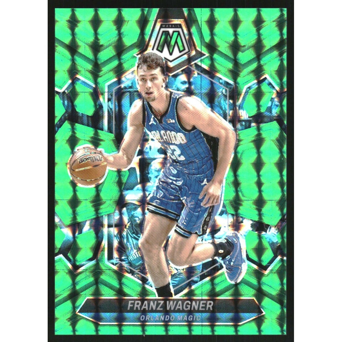 2023-24 Panini Mosaic Mosaic Teal #184 Franz Wagner