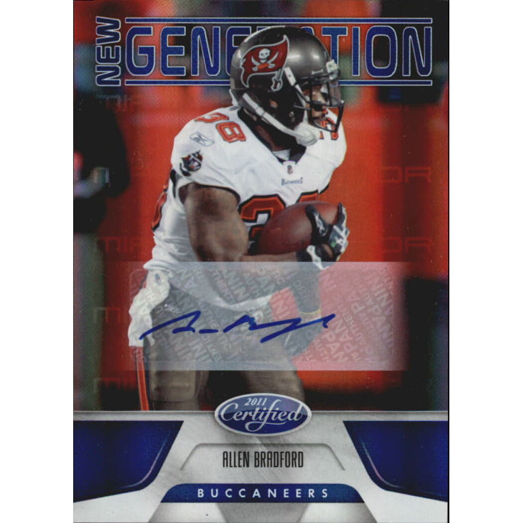 2011 Certified Mirror Blue Signatures #157 Allen Bradford/100
