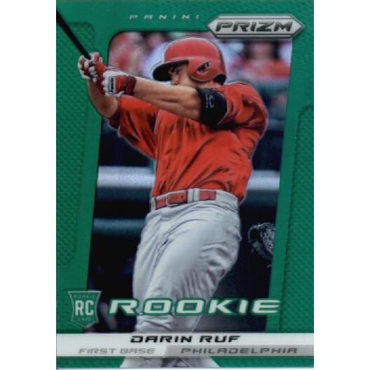2013 Panini Prizm Prizms Green #290 Darin Ruf. rookie card picture