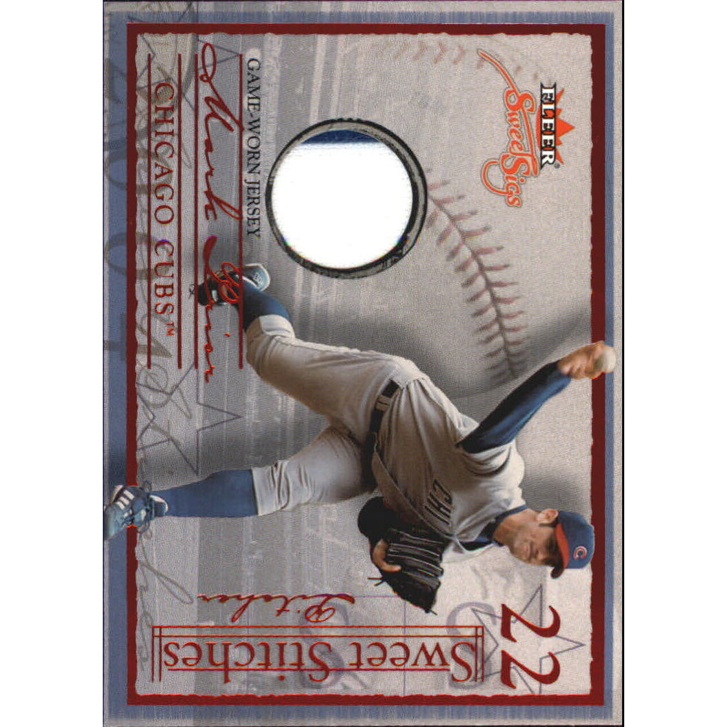 2004 Fleer Sweet Sigs Sweet Stitches Jersey Red #MP2 Mark Prior