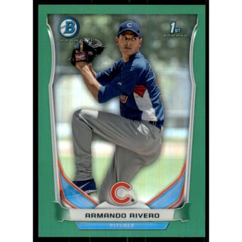 2014 Bowman Chrome Prospects Green Refractors #BCP13 Armando Rivero