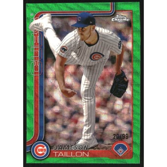 2025 Topps Chrome Green Wave Refractors #33 Jameson Taillon