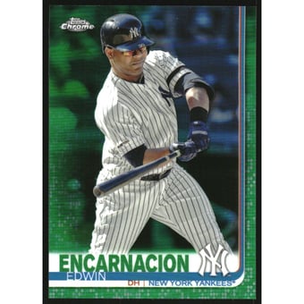 2019 Topps Chrome Update Green Refractors #12 Edwin Encarnacion