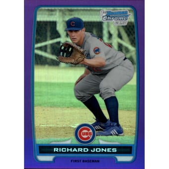 2012 Bowman Chrome Prospects Purple Refractors #BCP19 Richard Jones
