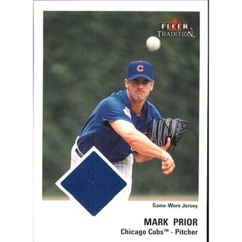 2003 Fleer Tradition Game Used Gold #334 Mark Prior Jsy