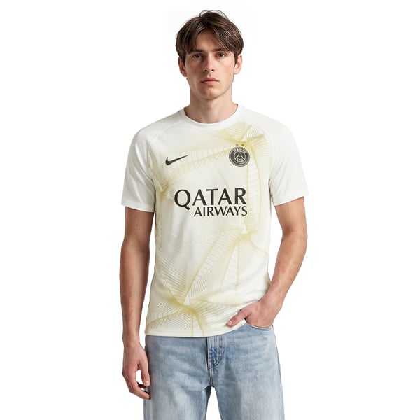 Maillot Pre-Match PSG Nike Special Edition - Blanc/Or