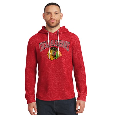 Men's Darius Rucker Collection by Fanatics  Red Chicago Blackhawks Waffle-Knit Hooded Long Sleeve T-Shirt