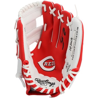 Sal Stewart Cincinnati Reds Autographed Rawlings 10" Collectible Team Logo Glove
