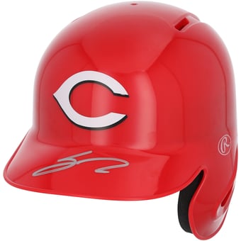 Sal Stewart Cincinnati Reds Autographed Mini Batting Helmet