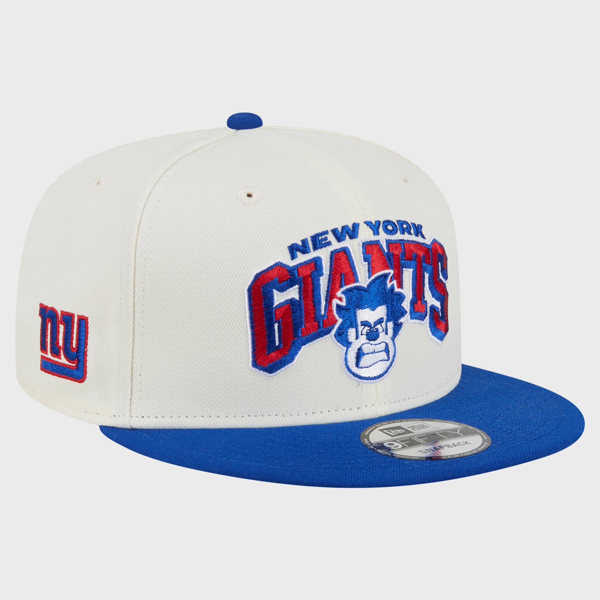 Men's Disney x New Era Cream/Royal New York Giants Wreck-It Ralph 9FIFTY Snapback Hat